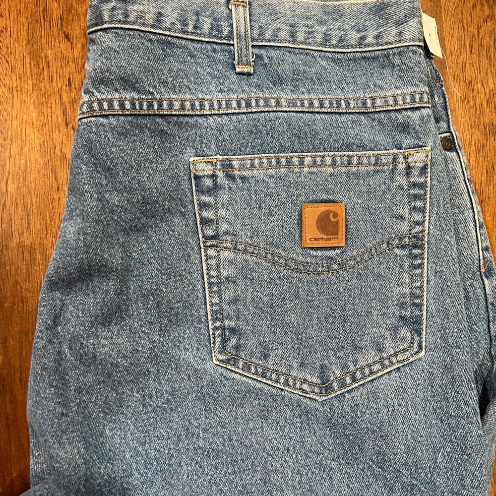 Carhartt Big/Tall Light Wash Blue Men's Relaxed Jeans